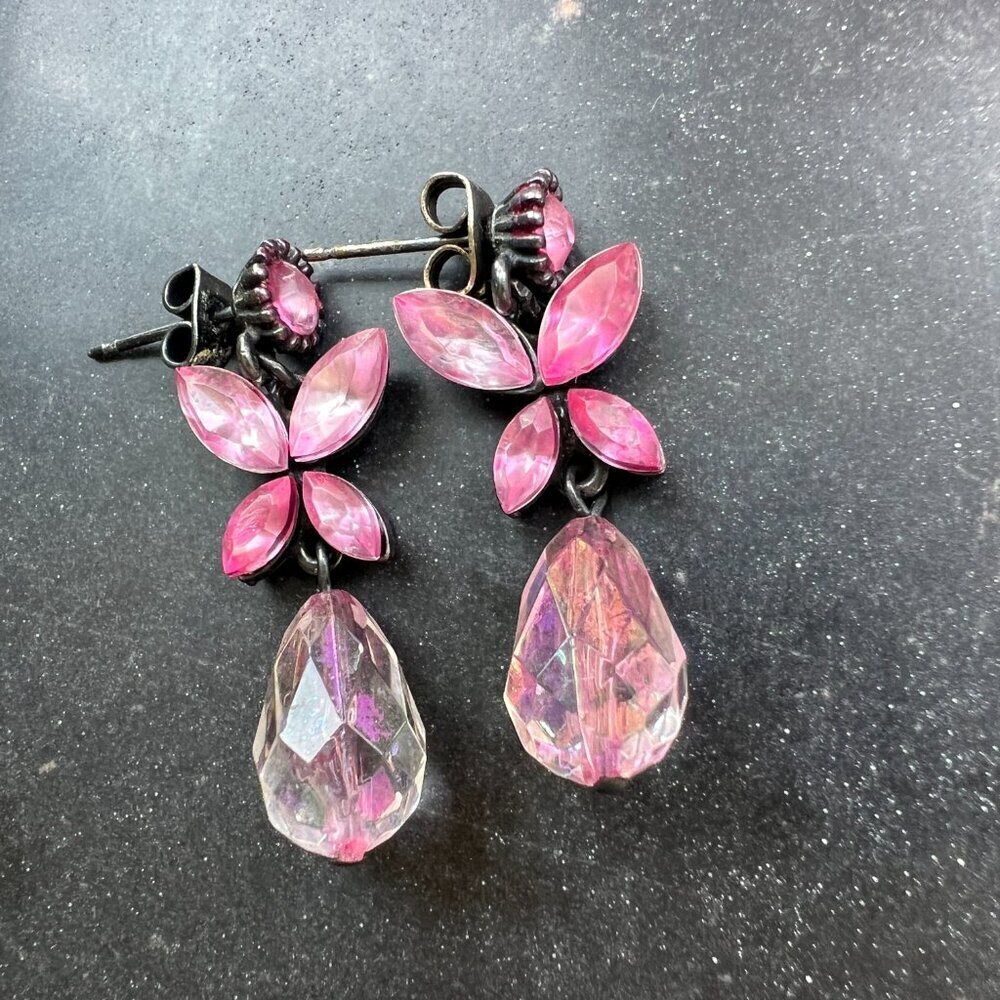 Vintage Earring Lot - Etruscan Crystal 90s - Picture 4 of 7